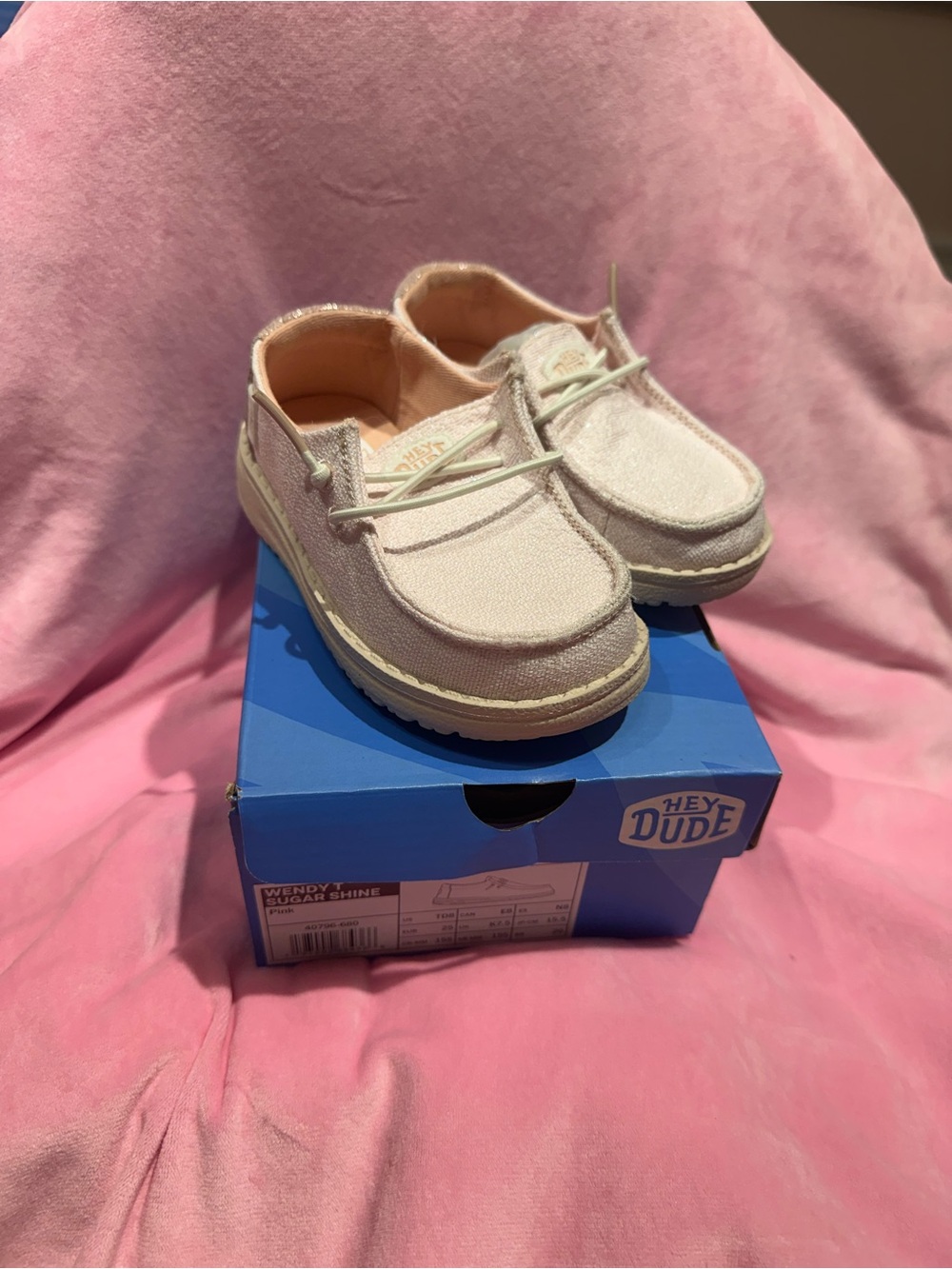 Hey Dude Kids Wendy Casual Shoes in Light Pink